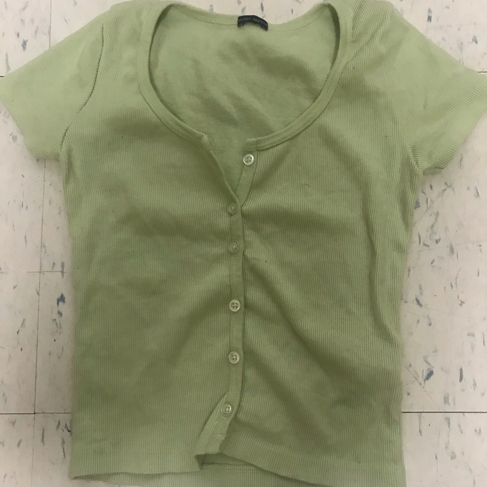 Brandy Melville Green Zelly Top